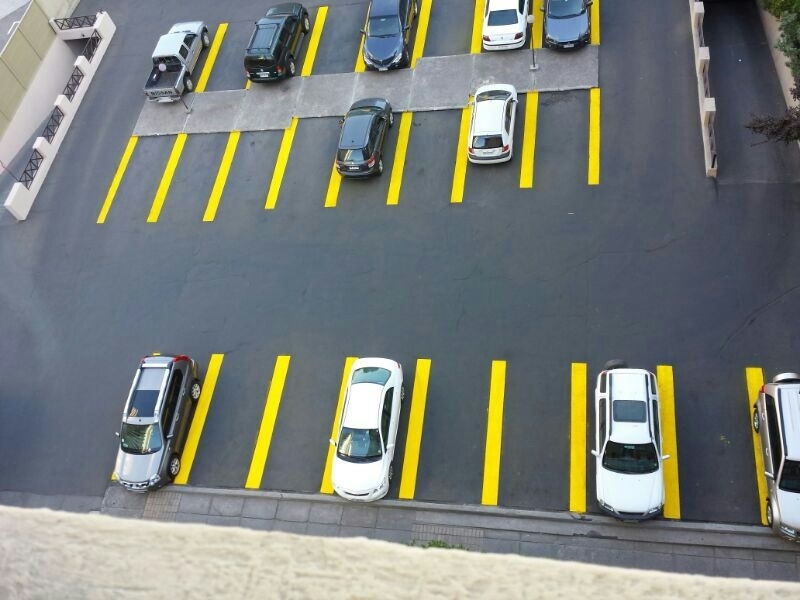 Commercial Parking Lot Pavement Restoration in Chile